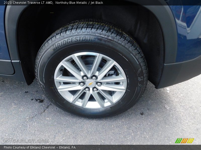 Northsky Blue Metallic / Jet Black 2023 Chevrolet Traverse LT AWD