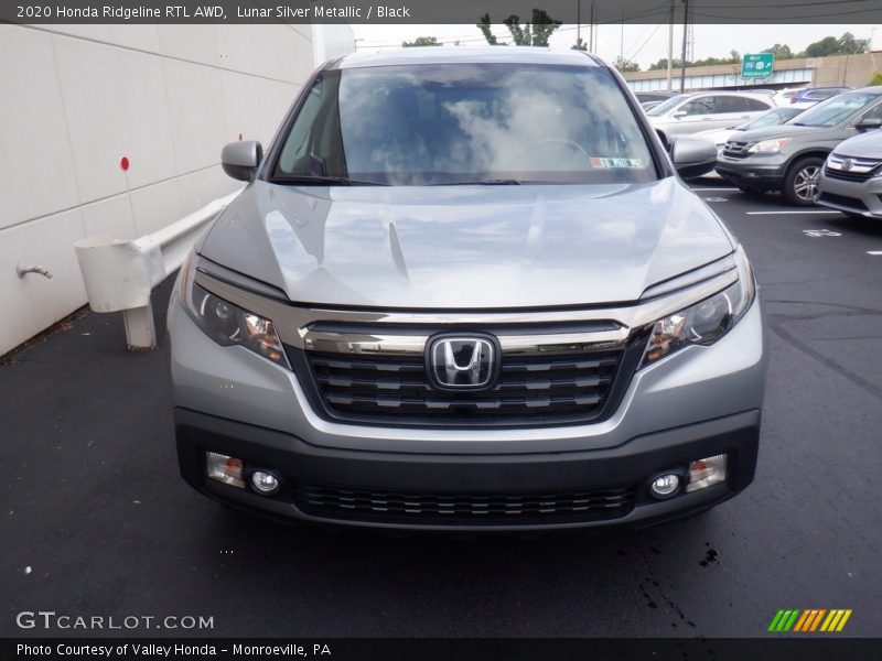 Lunar Silver Metallic / Black 2020 Honda Ridgeline RTL AWD