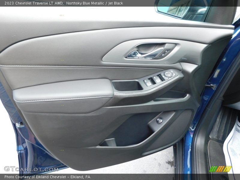 Northsky Blue Metallic / Jet Black 2023 Chevrolet Traverse LT AWD