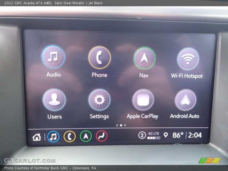Satin Steel Metallic / Jet Black 2022 GMC Acadia AT4 AWD