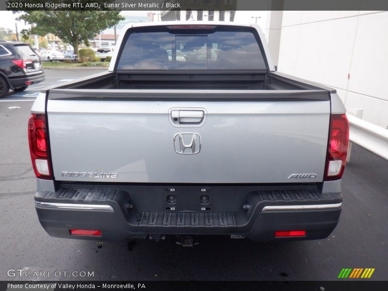 Lunar Silver Metallic / Black 2020 Honda Ridgeline RTL AWD