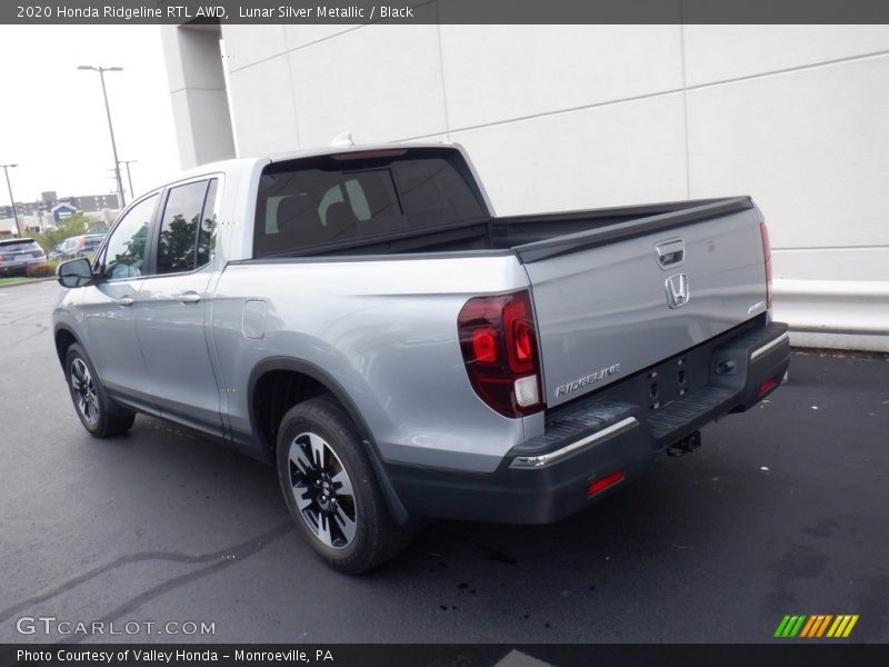 Lunar Silver Metallic / Black 2020 Honda Ridgeline RTL AWD