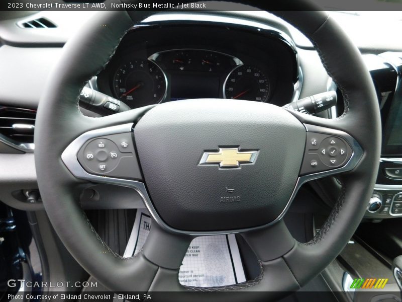 Northsky Blue Metallic / Jet Black 2023 Chevrolet Traverse LT AWD