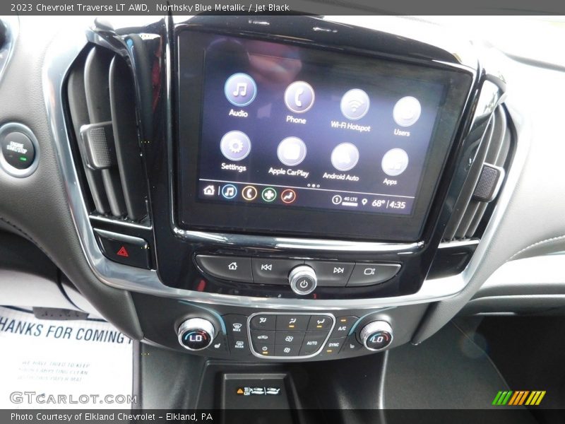 Northsky Blue Metallic / Jet Black 2023 Chevrolet Traverse LT AWD