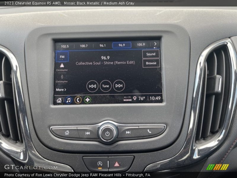 Mosaic Black Metallic / Medium Ash Gray 2023 Chevrolet Equinox RS AWD