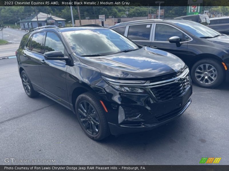 Mosaic Black Metallic / Medium Ash Gray 2023 Chevrolet Equinox RS AWD
