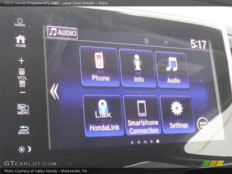 Lunar Silver Metallic / Black 2020 Honda Ridgeline RTL AWD