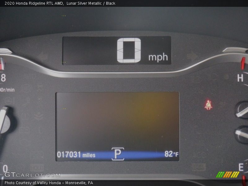 Lunar Silver Metallic / Black 2020 Honda Ridgeline RTL AWD