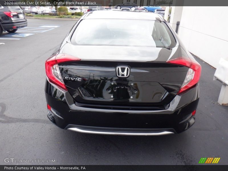 Crystal Black Pearl / Black 2020 Honda Civic LX Sedan