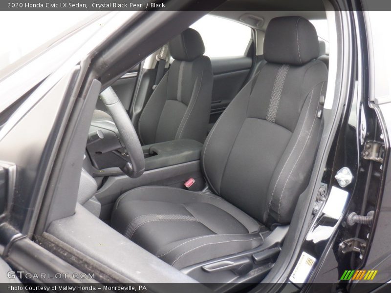 Crystal Black Pearl / Black 2020 Honda Civic LX Sedan