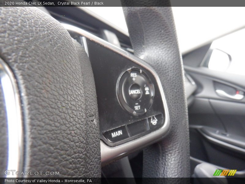 Crystal Black Pearl / Black 2020 Honda Civic LX Sedan