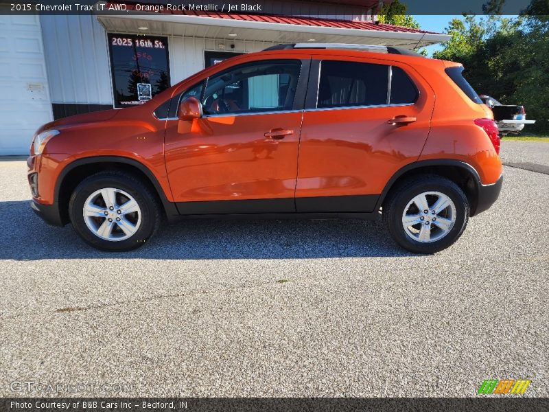 Orange Rock Metallic / Jet Black 2015 Chevrolet Trax LT AWD