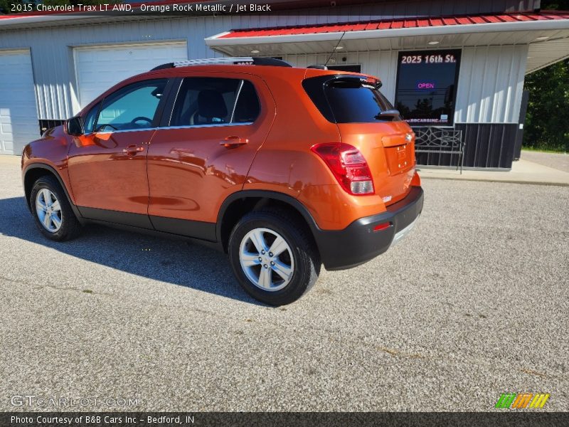 Orange Rock Metallic / Jet Black 2015 Chevrolet Trax LT AWD