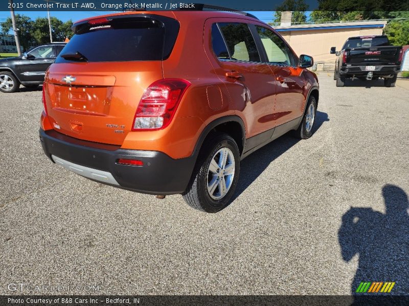 Orange Rock Metallic / Jet Black 2015 Chevrolet Trax LT AWD
