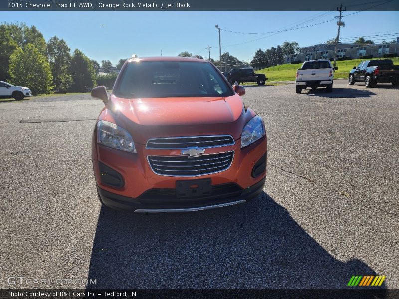 Orange Rock Metallic / Jet Black 2015 Chevrolet Trax LT AWD