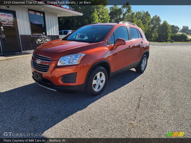 Orange Rock Metallic / Jet Black 2015 Chevrolet Trax LT AWD