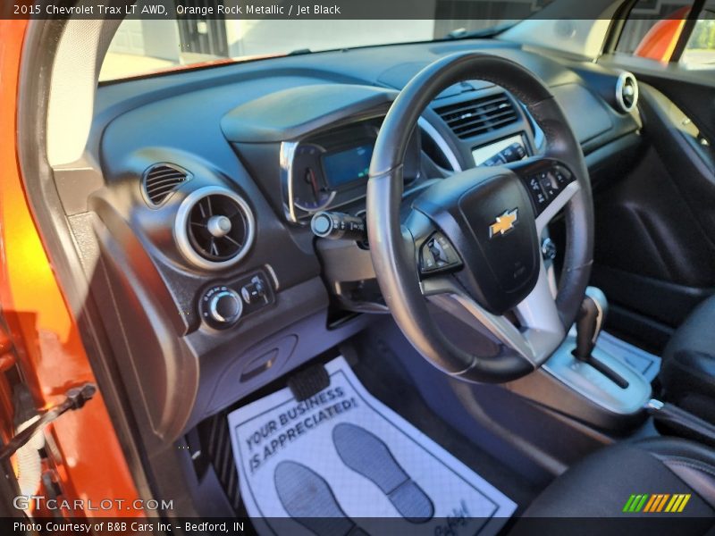 Orange Rock Metallic / Jet Black 2015 Chevrolet Trax LT AWD