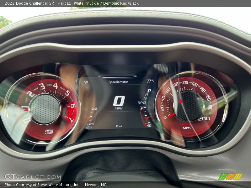 White Knuckle / Demonic Red/Black 2023 Dodge Challenger SRT Hellcat
