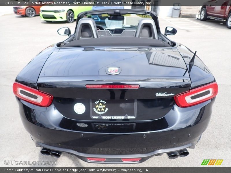 Nero Cinema Jet Black / Nero/Rosso Black/Red 2017 Fiat 124 Spider Abarth Roadster