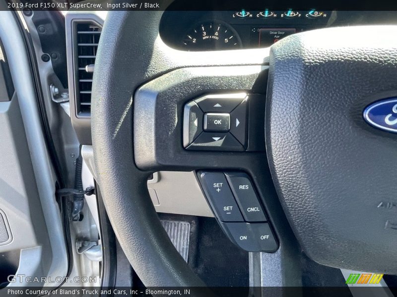 Ingot Silver / Black 2019 Ford F150 XLT SuperCrew