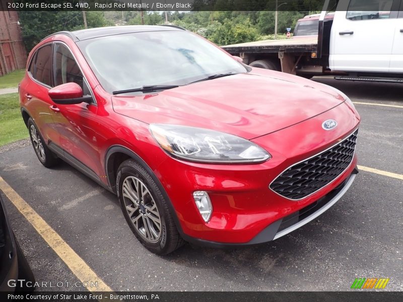 Rapid Red Metallic / Ebony Black 2020 Ford Escape SEL 4WD