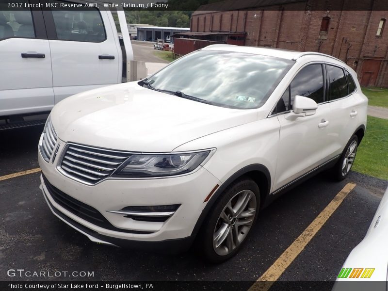 White Platinum / Ebony 2017 Lincoln MKC Reserve AWD