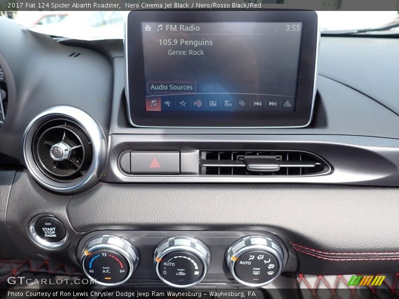 Controls of 2017 124 Spider Abarth Roadster