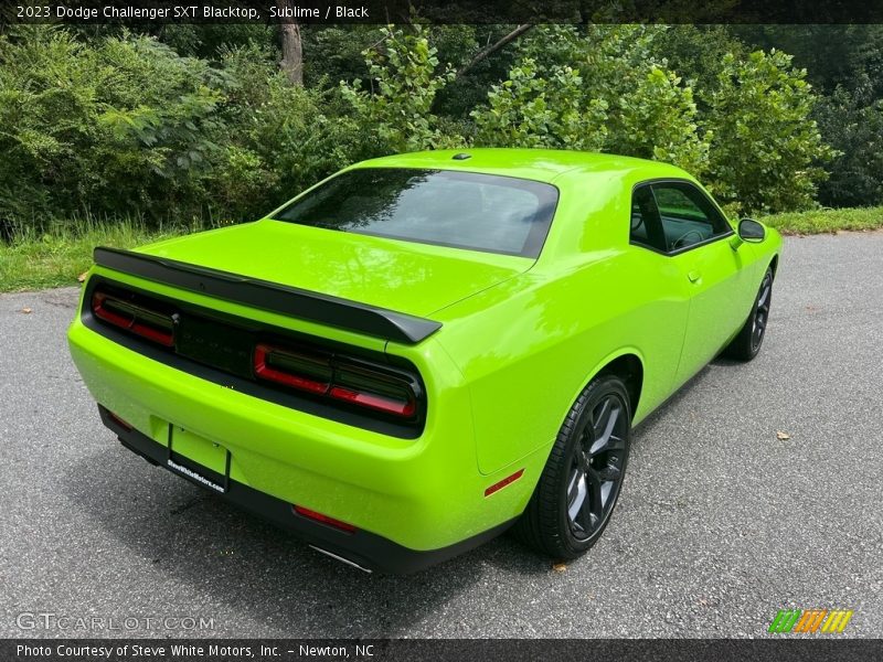 Sublime / Black 2023 Dodge Challenger SXT Blacktop