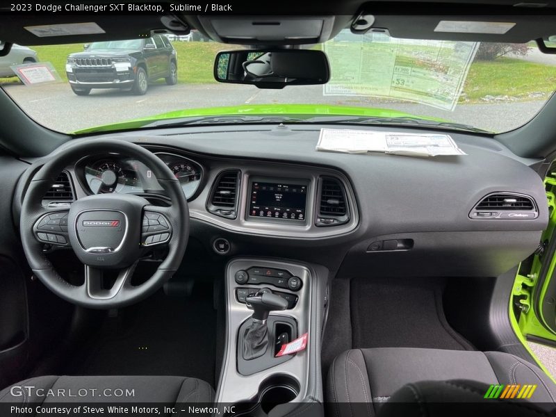 Dashboard of 2023 Challenger SXT Blacktop