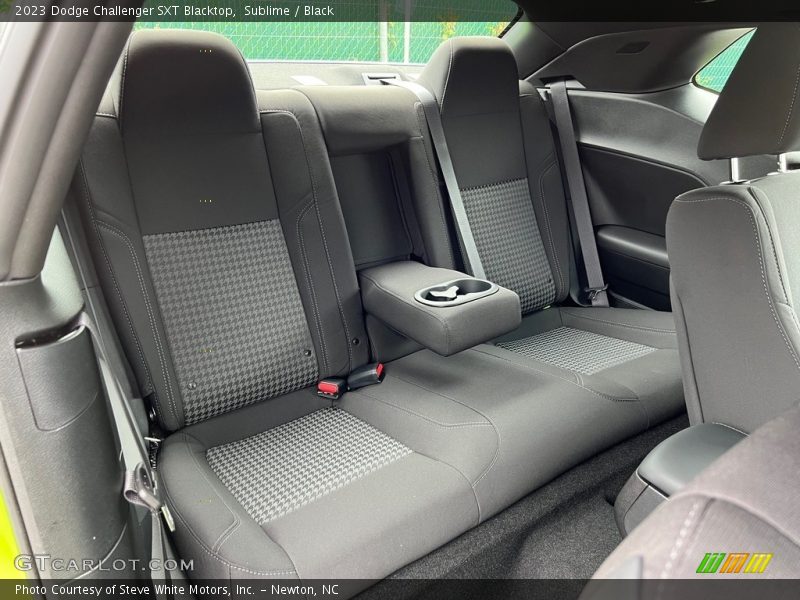 Rear Seat of 2023 Challenger SXT Blacktop