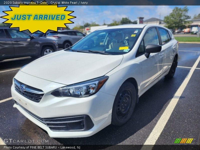Crystal White Pearl / Ivory 2020 Subaru Impreza 5-Door