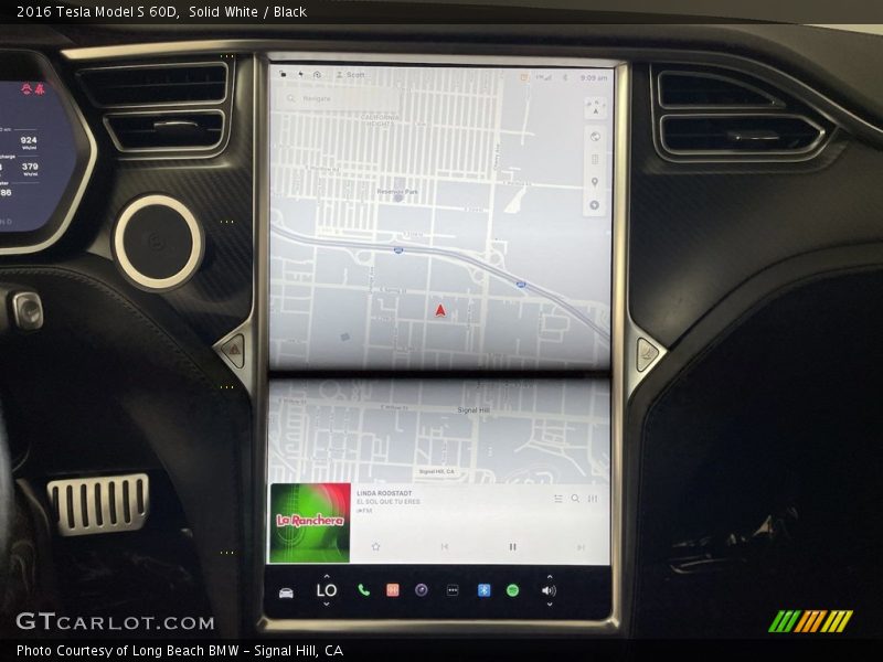 Navigation of 2016 Model S 60D