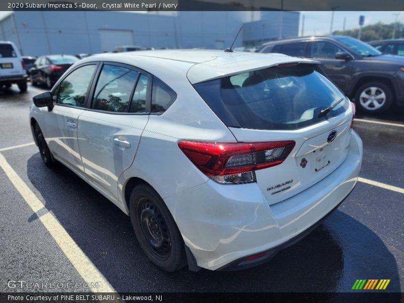 Crystal White Pearl / Ivory 2020 Subaru Impreza 5-Door