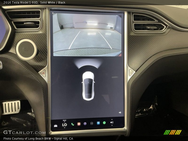 Solid White / Black 2016 Tesla Model S 60D
