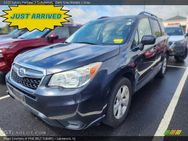 Dark Gray Metallic / Gray 2015 Subaru Forester 2.5i Premium