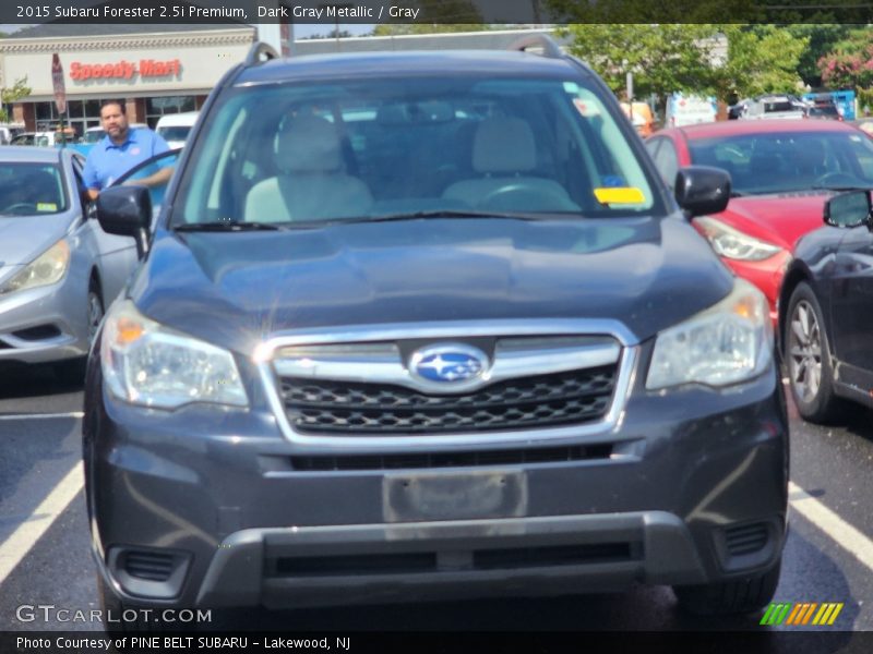 Dark Gray Metallic / Gray 2015 Subaru Forester 2.5i Premium