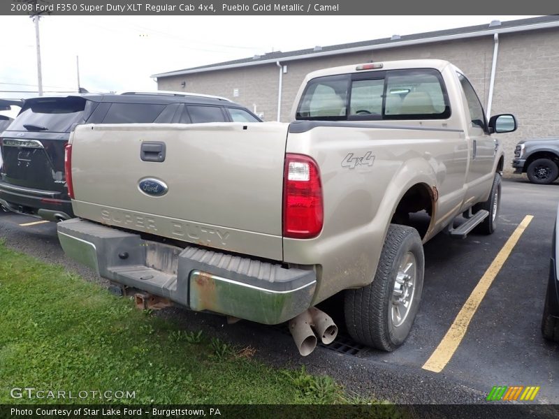Pueblo Gold Metallic / Camel 2008 Ford F350 Super Duty XLT Regular Cab 4x4