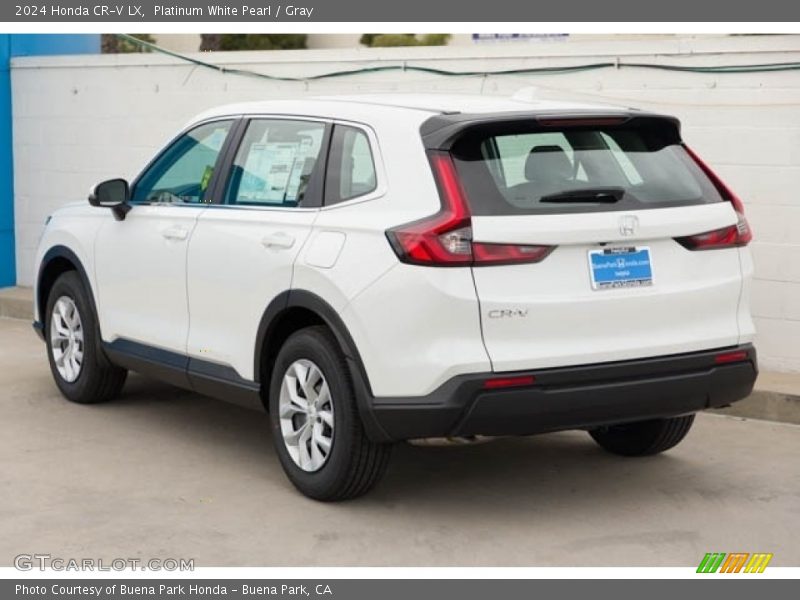 Platinum White Pearl / Gray 2024 Honda CR-V LX