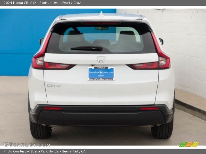 Platinum White Pearl / Gray 2024 Honda CR-V LX