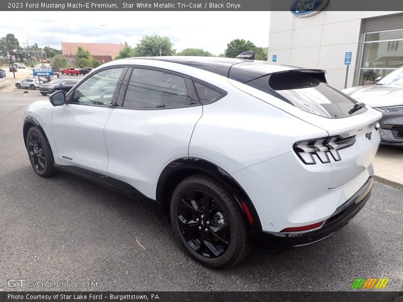 Star White Metallic Tri-Coat / Black Onyx 2023 Ford Mustang Mach-E Premium