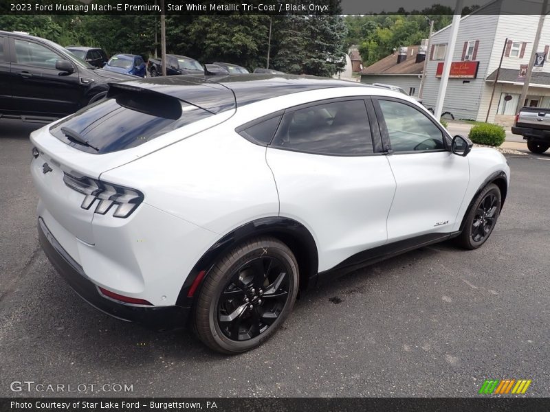 Star White Metallic Tri-Coat / Black Onyx 2023 Ford Mustang Mach-E Premium