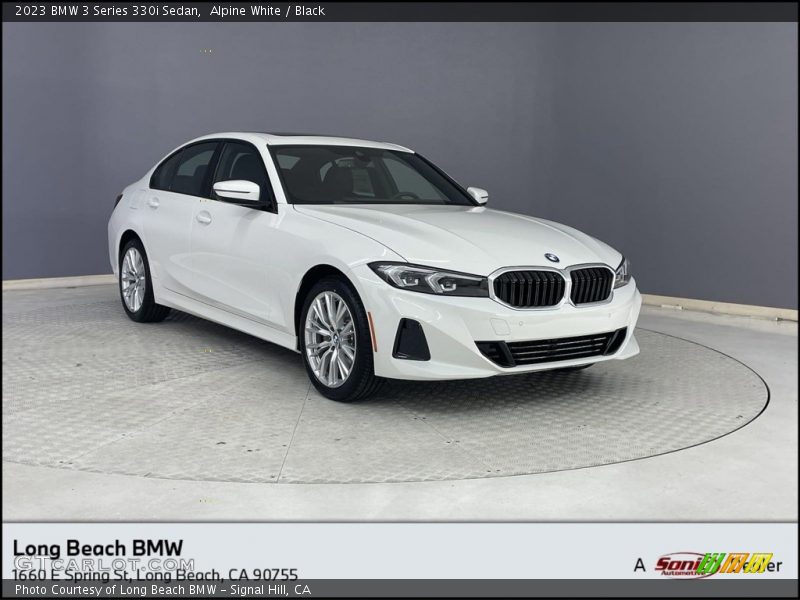 Alpine White / Black 2023 BMW 3 Series 330i Sedan