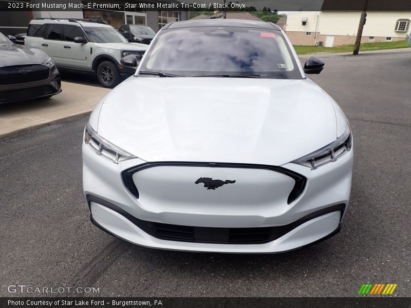 Star White Metallic Tri-Coat / Black Onyx 2023 Ford Mustang Mach-E Premium