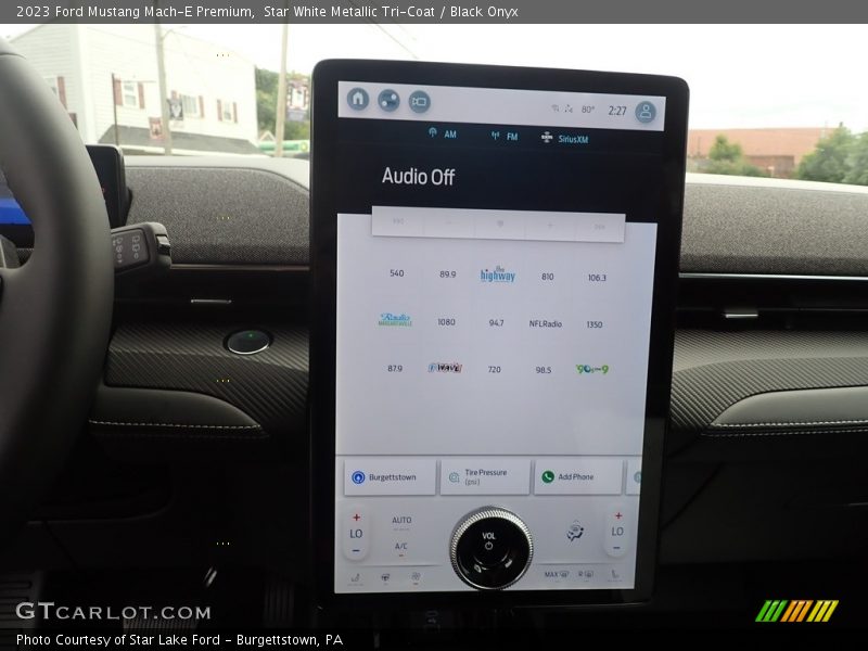 Controls of 2023 Mustang Mach-E Premium