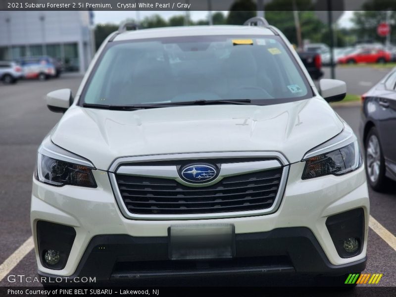 Crystal White Pearl / Gray 2021 Subaru Forester 2.5i Premium