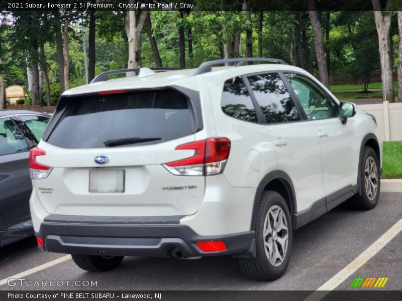 Crystal White Pearl / Gray 2021 Subaru Forester 2.5i Premium