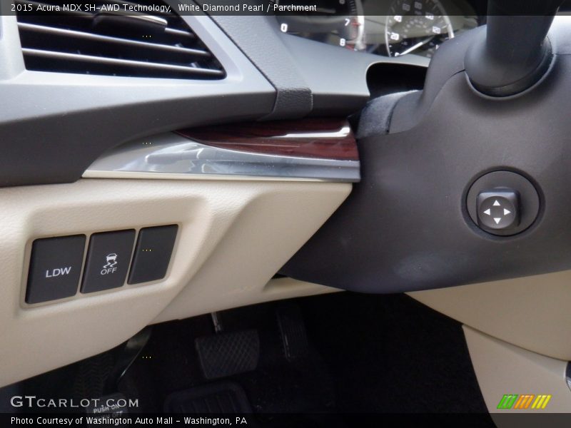 White Diamond Pearl / Parchment 2015 Acura MDX SH-AWD Technology