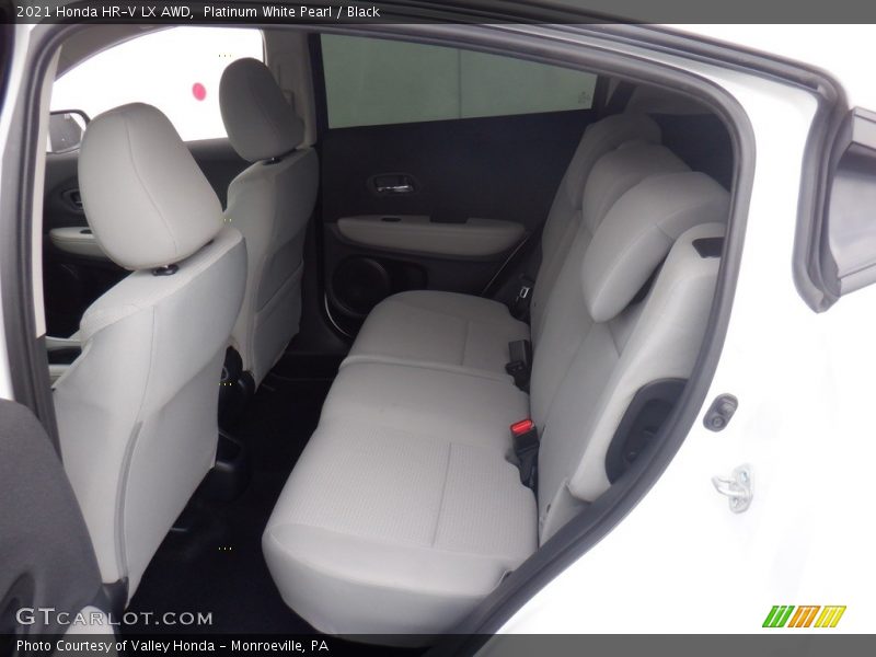 Platinum White Pearl / Black 2021 Honda HR-V LX AWD