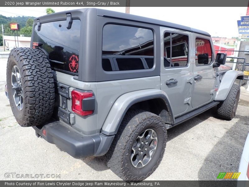 Sting-Gray / Black 2020 Jeep Wrangler Unlimited Rubicon 4x4