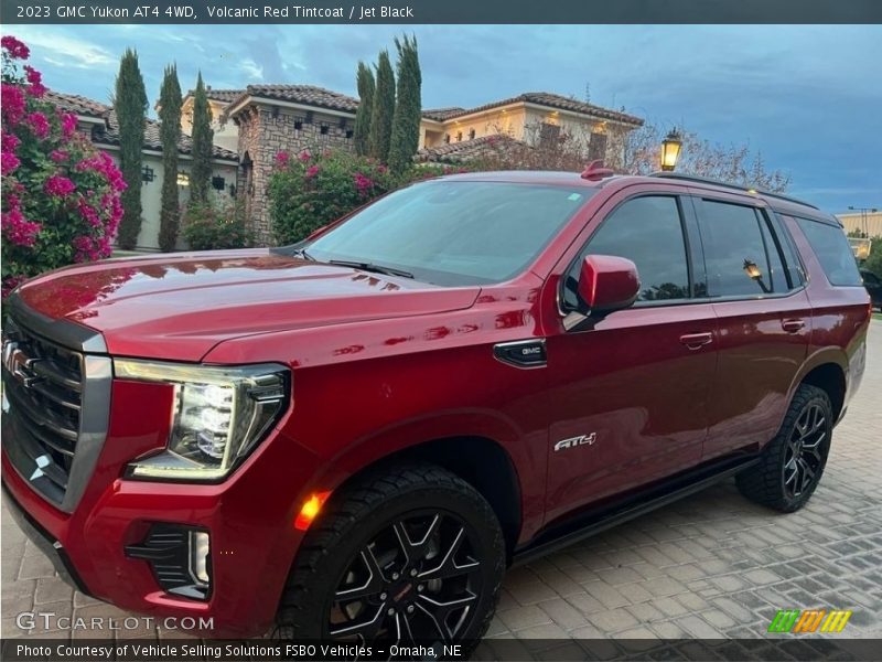 Volcanic Red Tintcoat / Jet Black 2023 GMC Yukon AT4 4WD
